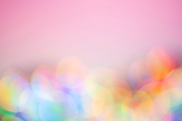 Foto lichten bokeh op roze achtergrond