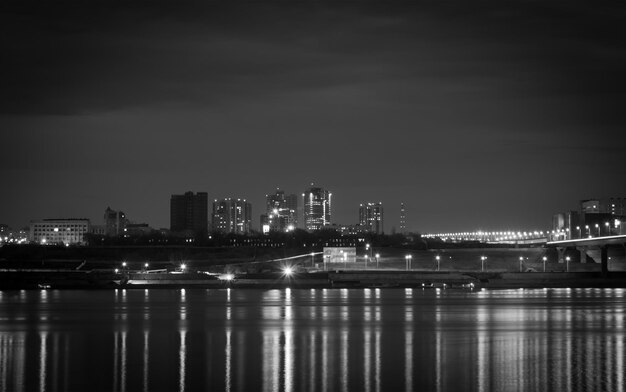 Lichten van de stad bij nacht