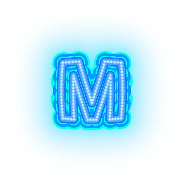 Lichten van het neonlichtalfabet