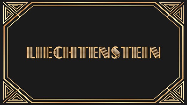 Photo liechtenstein jazz gold text