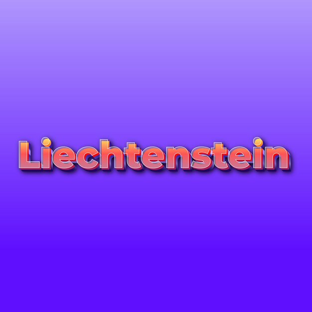 Liechtensteintext effect jpg gradient purple background card photo