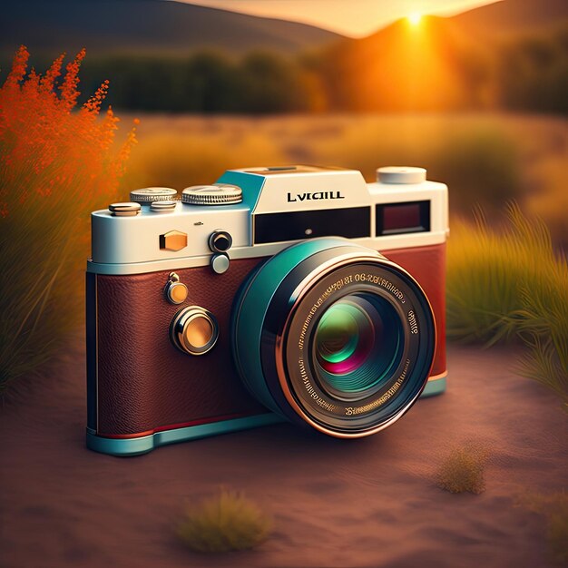 Liefde fotografie Vintage hipster camera