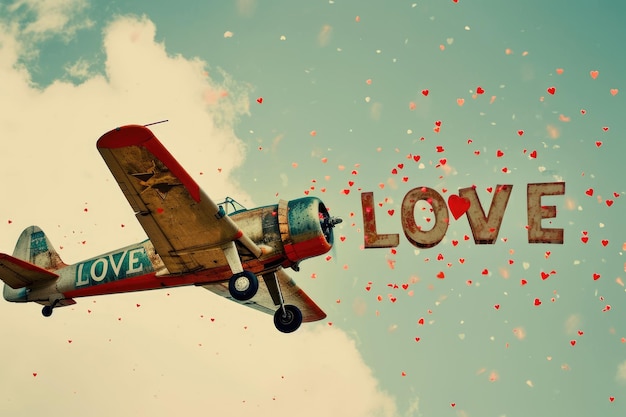 Liefde is in de lucht Valentijnsdag Pragma concept