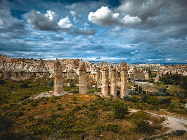 Liefdesvalleilandschap in Cappadocië