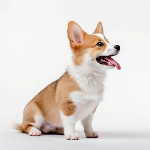 Lieve honden op een geïsoleerde witte achtergrond