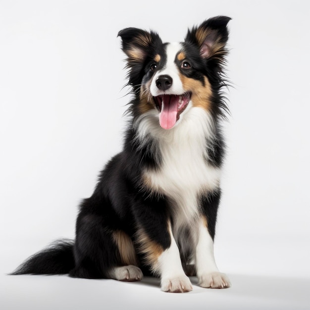 Lieve honden op een geïsoleerde witte achtergrond