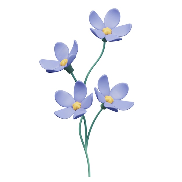 Lieve paarse vioolbloemen