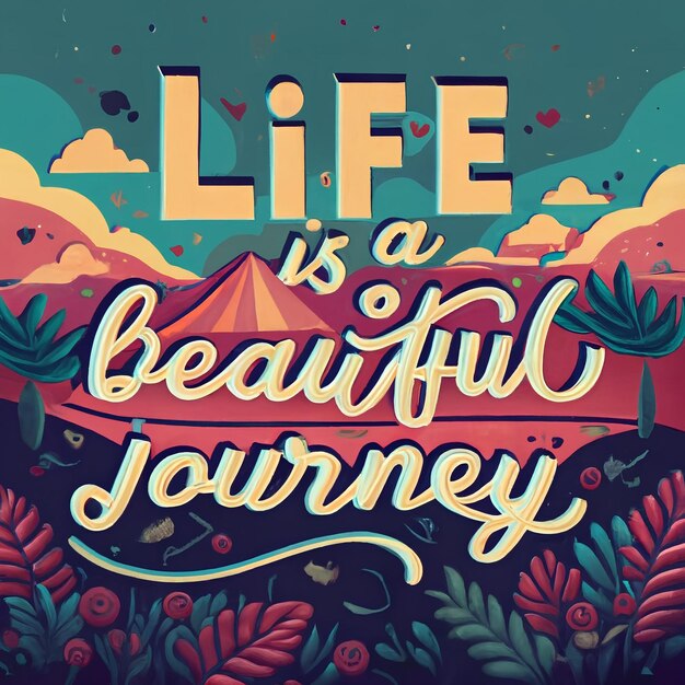 Premium Photo Life Is A Beautiful Journey Quote For Tshirt Mockup top-28-train-travel-quotes-captions-and-sayings