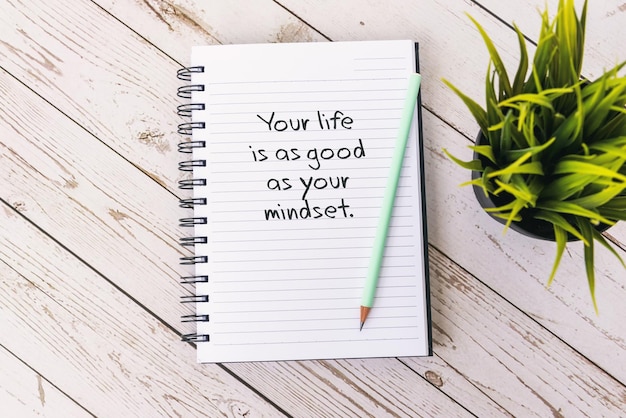 Photo life quote you life is as good as your mindset