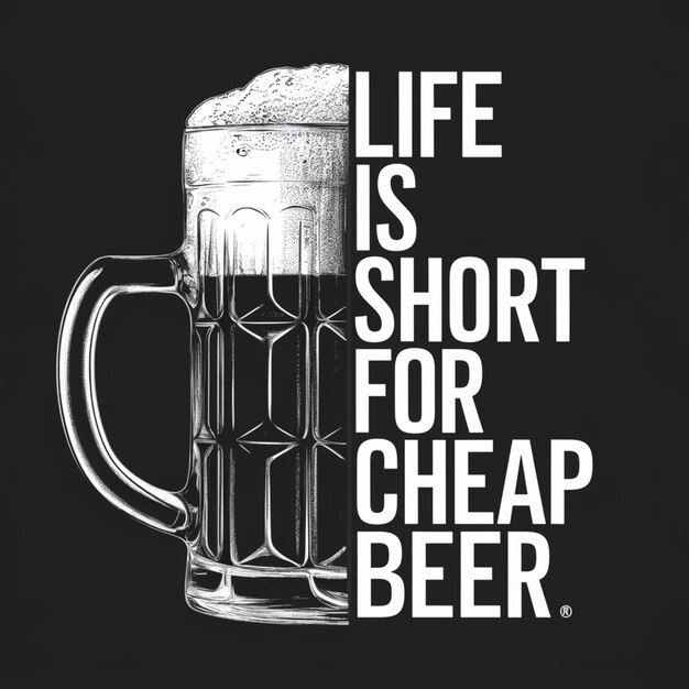 Photo life s too short for cheap beer