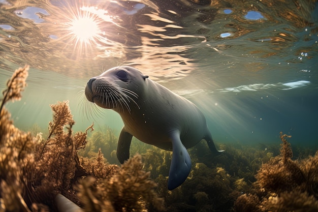 Life in a tidal pool sea animal photography