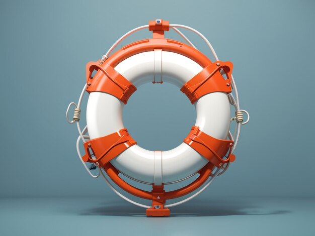 Photo lifebuoy 3d render 3d illustration abstract