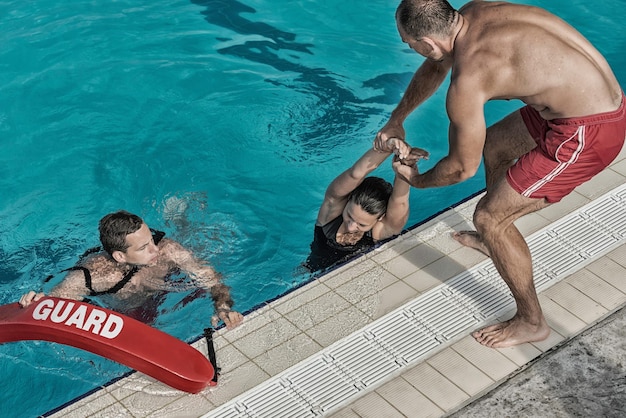 Lifeguards in opleiding