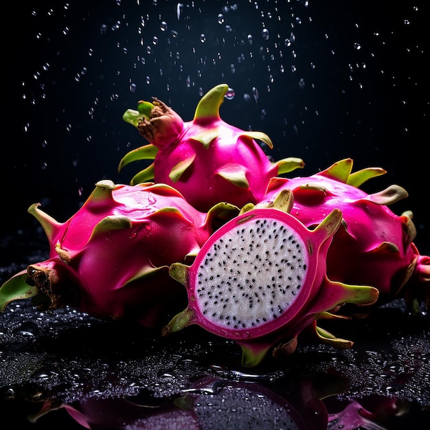 Lifelike Dragon Fruit Pitaya Digitale Kunst