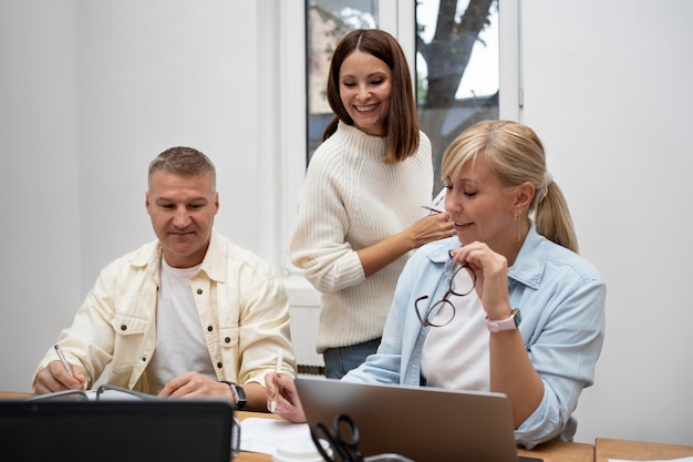 Stile di vita delle persone in ufficio