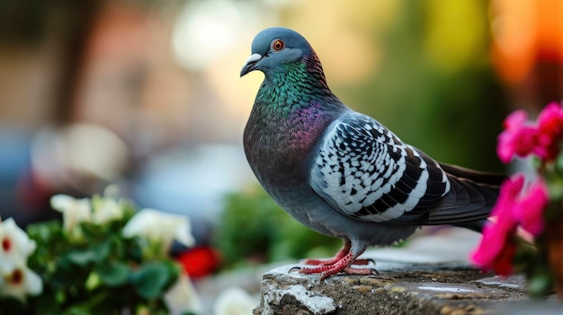 lifestyle photography of pigeon