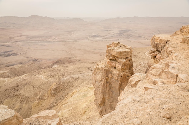 Ð¡liffs at Ramon Crater in Negev Desert in Mitzpe Ramon, Israel