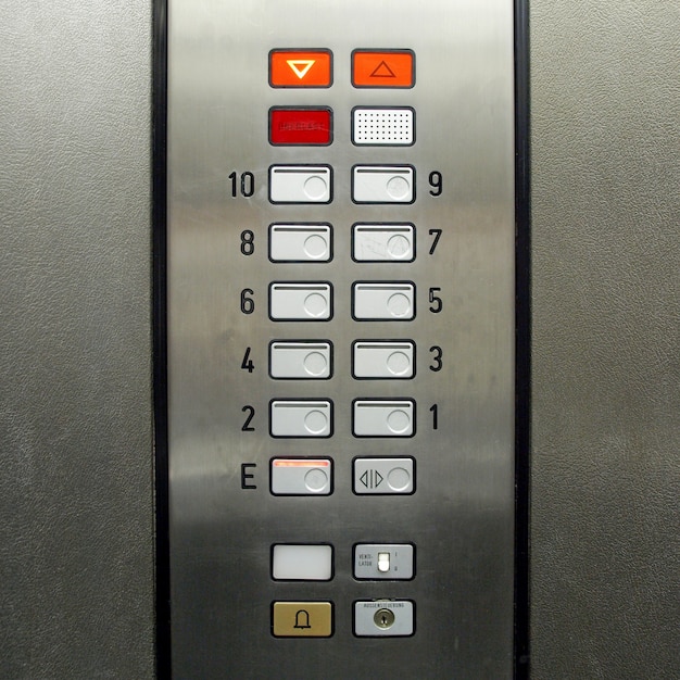 Photo lift elevator keypad