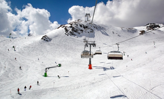 Lift in Oostenrijks skigebied