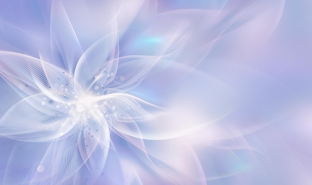 Light airy abstract flower full screen background