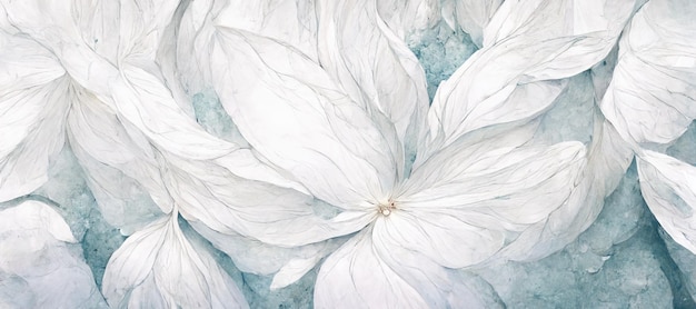 A light backdrop with flower petals