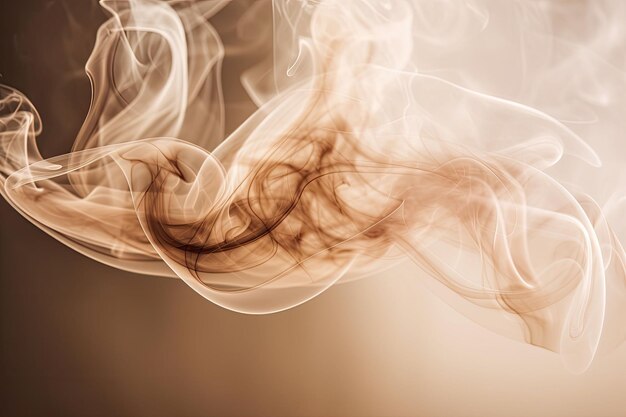 Light background with puffs of ivory smoke Smoke whiffs and swirls Generative AI