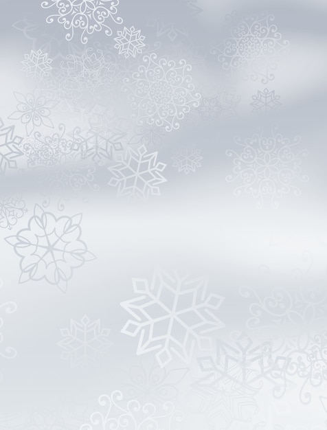 Light background with snowflakes pattern