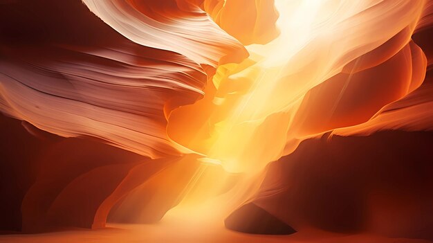 Foto i fasci di luce nell'antelope canyon