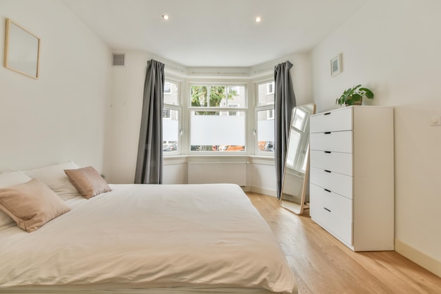 Light bedroom interior