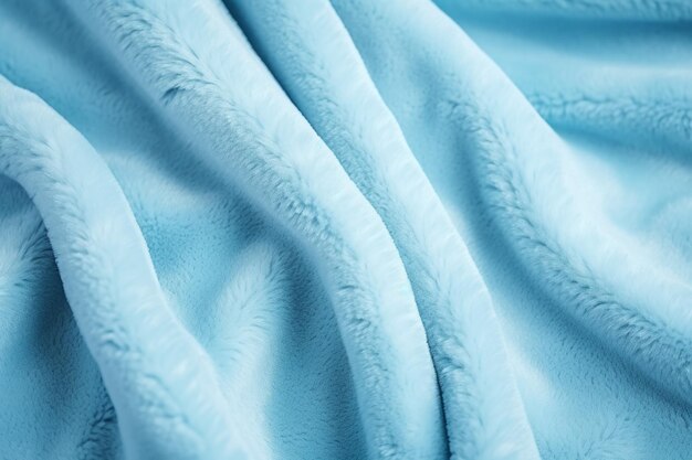 Light blue background from soft fleecy fabric close up