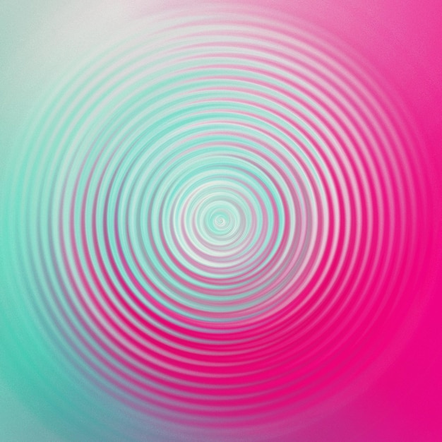 水色とフクシアの円形の波の抽象的な背景