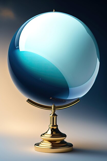 Light blue globe