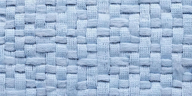 a light blue knit fabric in the shape of a rectangle in the style of realistic textures