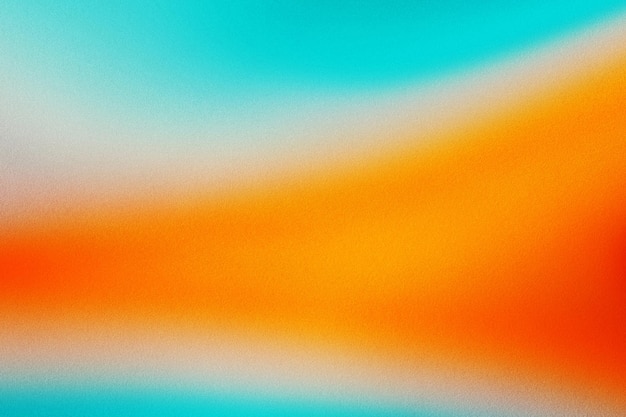 Photo light blue and orange abstract gradient texture