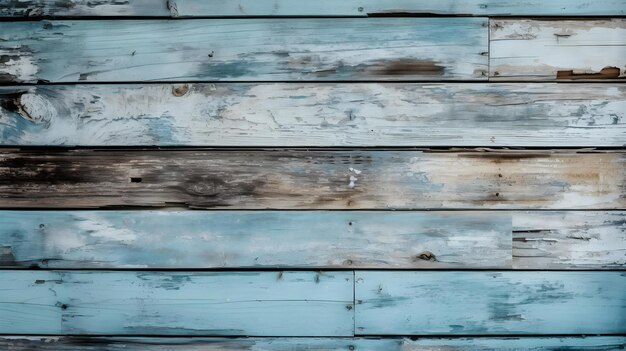 Photo light blue painted old planks texture background