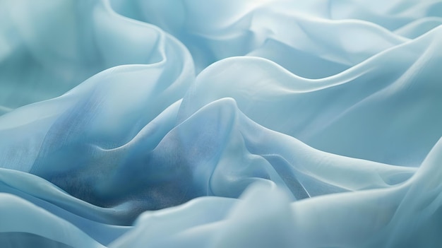 明るい青いスタイリッシュなシルクの布の背景 質感 高解像度