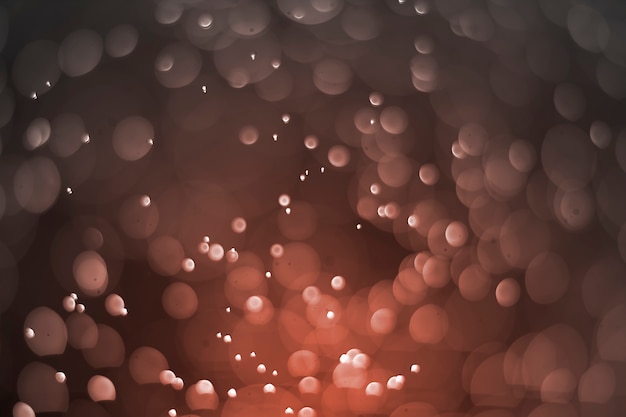 Light of bokeh water dot color orange for background