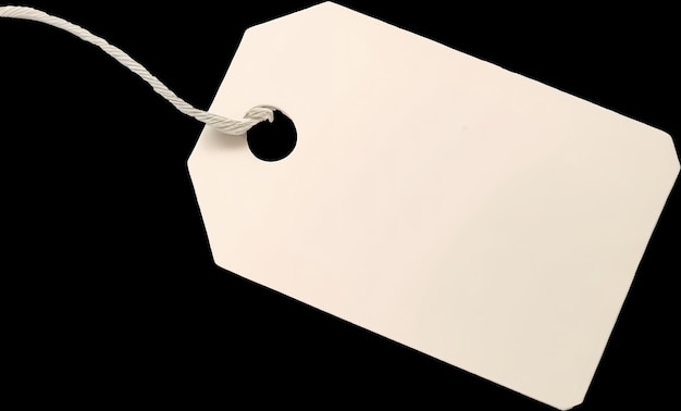 light brown cardboard hangtag for products