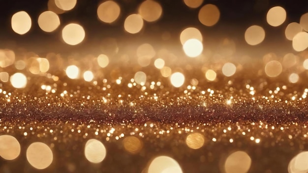 Light brown defocus glitter in defocus new year and christmas