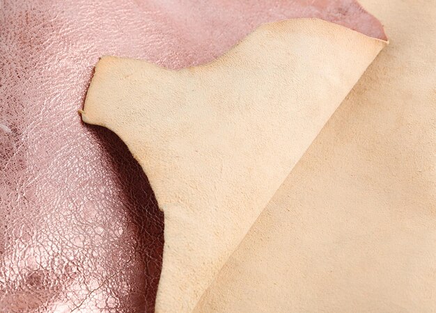 Photo light brown leather textured background