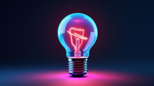 Light bulb icon for creativity and brainstorming concepts