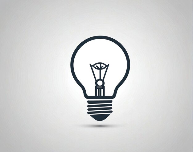 Photo a light bulb icon