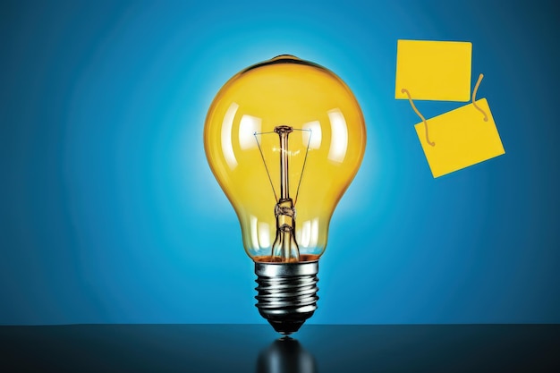 Foto light bulb illustration business concept ideas and creativity generative ai