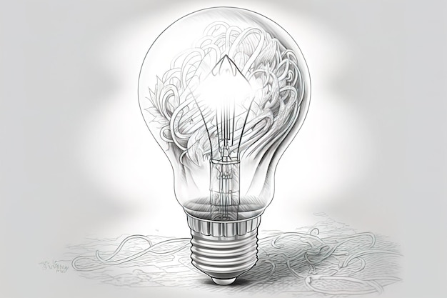 A light bulb illustration graphic