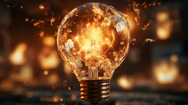 light bulb image HD 8K wallpaper Stock Photographic Image