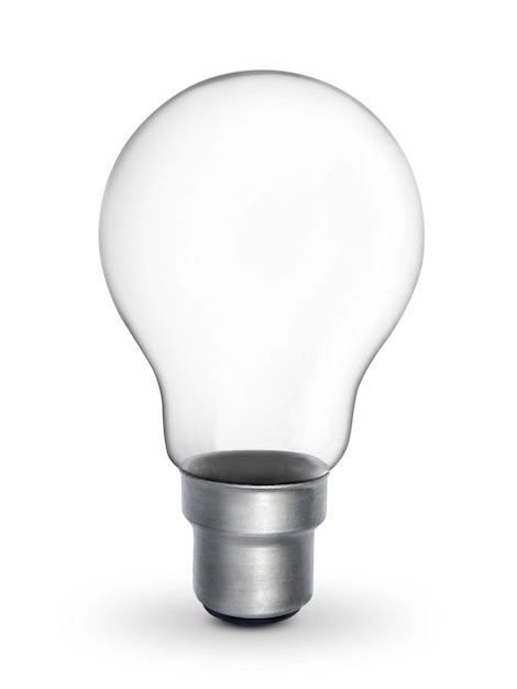 Photo light bulb isolated realistic photo image