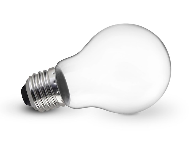 Photo light bulb isolated realistic photo image