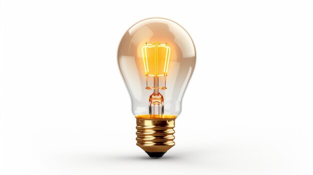Photo light bulb isolated on white background