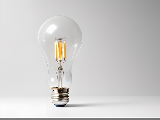 Light bulb or lamp in isolated background AI generated