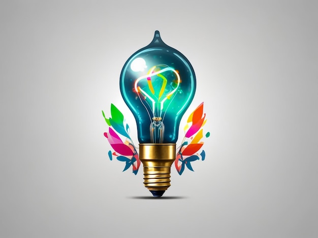 light bulb outlined vector symbol